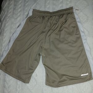 adidas Olive and Gray Athletic Shorts